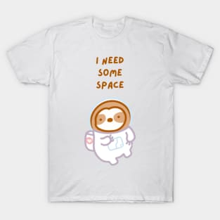 I Need Some Space Astronaut Sloth T-Shirt